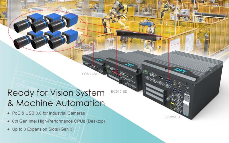 High-Performance Fanless Embedded Systems for Machine Vision